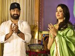 Janhvi Kapoor with Jr NTR. Janhvi Kapoor with Jr NTR.