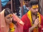 Parineeti Chopra, Raghav Chadha at the Mahakaleshwar temple in Ujjain. Parineeti Chopra, Raghav Chadha at the Mahakaleshwar temple in Ujjain.