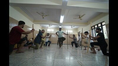 A practice session underway at Sangeet Natak Akademi, Lucknow. (HT)