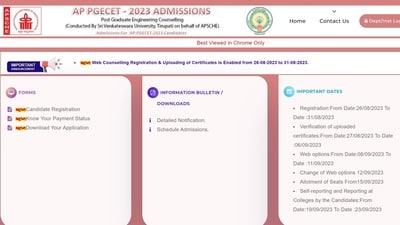AP PGECET 2023 counselling registration begins at pgecet-sche1.aptonline.in AP PGECET 2023 counselling registration begins at pgecet-sche1.aptonline.in