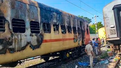 “This morning when they tried to make coffee and tried to light the gas stove, there was a cylinder blast. A total of 55 people have been rescued and as of now, we have retrieved nine bodies...Rescue operation is underway...," Madurai District Collector said. (PTI) “This morning when they tried to make coffee and tried to light the gas stove, there was a cylinder blast. A total of 55 people have been rescued and as of now, we have retrieved nine bodies...Rescue operation is underway...," Madurai District Collector said. (PTI)