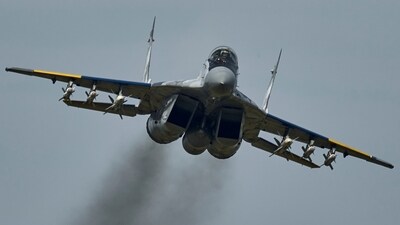 A fighter jet of the Ukrainian Air Force. (AP File)