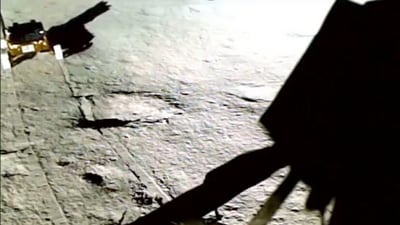 Pragyan rover roaming around ‘Shiv Shakti’ Point (ISRO/ X) Pragyan rover roaming around ‘Shiv Shakti’ Point (ISRO/ X)
