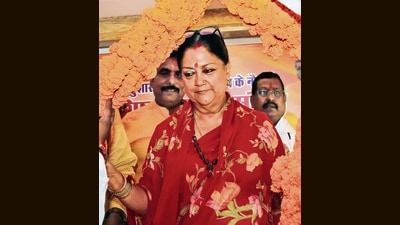 The upcoming assembly elections will be the first one in 20 years where Vasundhara Raje is not the party’s chief ministerial face (Sanjib Kumar Dutta)