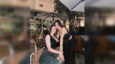 Alaya F captioned her post, "Posed at a fountain, made croissants and met old friends." (Instagram/@alayaf) Alaya F captioned her post, "Posed at a fountain, made croissants and met old friends." (Instagram/@alayaf)