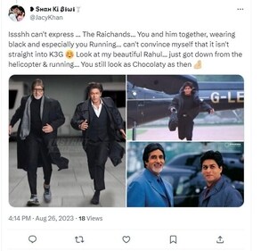 A fan tweet. A fan tweet.