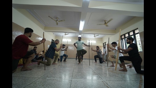 A practice session underway at Sangeet Natak Akademi, Lucknow. (HT)