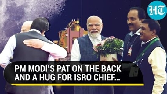 PM Modi Hugs ISRO Chief Somanath, Greets Women Scientists; “National Space Day On Aug 23…” | Watch