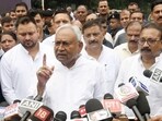 Bihar chief minister Nitish Kumar. (Photo by Santosh Kumar / Hindustan Times)