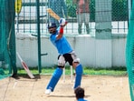 India's Virat Kohli bats during a practice session India's Virat Kohli bats during a practice session