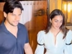Sidharth Malhotra and Kiara Advani outside a restaurant in Bandra. Sidharth Malhotra and Kiara Advani outside a restaurant in Bandra.
