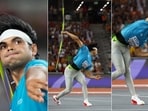Neeraj Chopra with a historic throw of 88.17m. Neeraj Chopra with a historic throw of 88.17m.