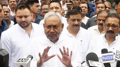 Bihar chief minister Nitish Kumar. (Photo by Santosh Kumar / Hindustan Times)