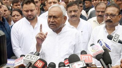 Bihar chief minister Nitish Kumar. (Photo by Santosh Kumar / Hindustan Times)