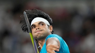 Neeraj started off with a foul throw but then threw 88.17m in his second attempt, which ultimately got him the gold medal. (AP) Neeraj started off with a foul throw but then threw 88.17m in his second attempt, which ultimately got him the gold medal. (AP)