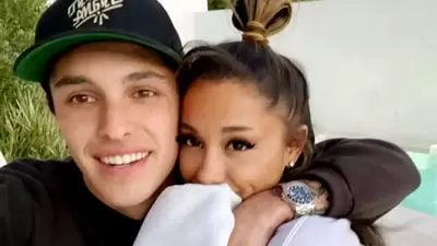 Ariana Grande and Dalton Gomez got married in May 2021 at her home in Montecito, in a private ceremony (arianagrande/Instagram) Ariana Grande and Dalton Gomez got married in May 2021 at her home in Montecito, in a private ceremony (arianagrande/Instagram)