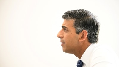 British Prime Minister Rishi Sunak. (via REUTERS)
