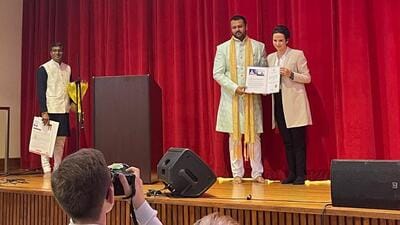 Canadian MP Melissa Lantsman (right), who is sponsoring the Hinduphobia petition, with Yudhisthir Dhanrajh at the Brampton Triveni Mandir on August 15. (Courtesy: Brampton Triveni Mandir) Canadian MP Melissa Lantsman (right), who is sponsoring the Hinduphobia petition, with Yudhisthir Dhanrajh at the Brampton Triveni Mandir on August 15. (Courtesy: Brampton Triveni Mandir)