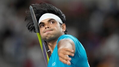 Neeraj Chopra during the World Athletics Championships in Budapest. (AP) Neeraj Chopra during the World Athletics Championships in Budapest. (AP)