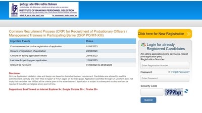 IBPS to close registrations for PO/MT and SO 2023 tomorrow; Apply now at ibps.in