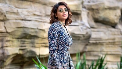 The actor took to Instagram on Sunday to share a glimpse of her outfit for the day. Samantha wrote in her caption, "USAAAAA (heart emojis)." She added the hashtags 'Dallas love' and 'Kushi on September 1' to her caption. Her upcoming Telugu film also features Vijay Deverakonda. The actor took to Instagram on Sunday to share a glimpse of her outfit for the day. Samantha wrote in her caption, "USAAAAA (heart emojis)." She added the hashtags 'Dallas love' and 'Kushi on September 1' to her caption. Her upcoming Telugu film also features Vijay Deverakonda.