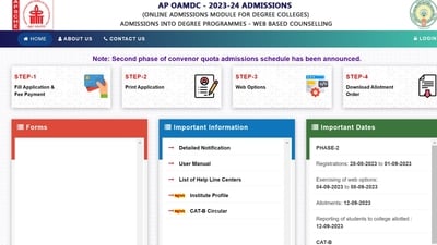 APSCHE announces schedule for AP OAMDC 2023 phase 2 registration APSCHE announces schedule for AP OAMDC 2023 phase 2 registration