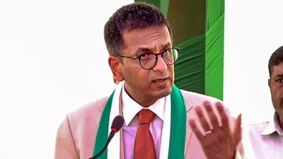 Chief Justice of India (CJI) Justice DY Chandrachud. (PTI file) Chief Justice of India (CJI) Justice DY Chandrachud. (PTI file)
