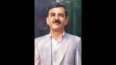 Satyapal Singh, 50, a science teacher (TGT) at Government Senior Secondary School at Rewari’s Buroli, is the lone teacher from Haryana who has been selected for the National Teachers’ Award. (HT Photo)