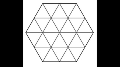 Brain Teaser: Can you count all the triangles inside this hexagon? (X/@fasc1nate) Brain Teaser: Can you count all the triangles inside this hexagon? (X/@fasc1nate)