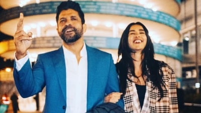 Farhan Akhtar shared a lovely throwback picture with wife Shibani Akhtar on her birthday. Farhan Akhtar shared a lovely throwback picture with wife Shibani Akhtar on her birthday.
