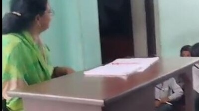 The education department won't take any action against Tripta Tyagi now as she has already been booked.