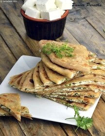 Lachha Paneer Paratha recipe (Chef Tarla Dalal) Lachha Paneer Paratha recipe (Chef Tarla Dalal)