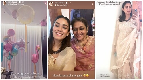 Mira Rajput shared pics from Misha's birthday bash. Mira Rajput shared pics from Misha's birthday bash.