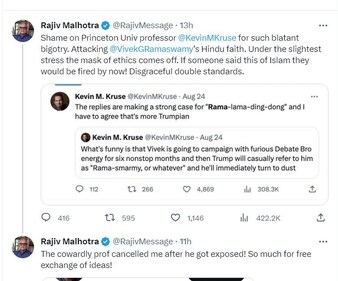 Rajiv Malhotra's X Page Rajiv Malhotra's X Page