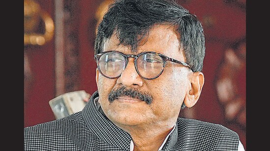 New Delhi: Shiv Sena (UBT) MP Sanjay Raut during the Monsoon session of Parliament, in New Delhi, Thursday, Aug. 10, 2023. (PTI Photo/Shahbaz Khan)(PTI08_10_2023_000094A) (PTI)