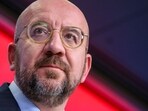 Charles Michel, president of the European Council, during a news conference in Brussels, Belgium.