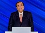 Reliance Industries Chairman Mukesh Ambani speaks during the 46th Annual General Meeting of Reliance Industries Limited, on Monday. Reliance Industries Chairman Mukesh Ambani speaks during the 46th Annual General Meeting of Reliance Industries Limited, on Monday.