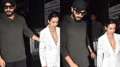 Arjun Kapoor and Malaika Arora were seen together in Mumbai. Arjun Kapoor and Malaika Arora were seen together in Mumbai.
