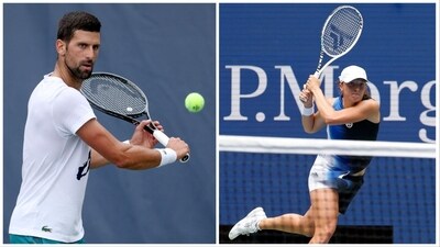 Iga Swiatek launched the defence of her US Open crown as Novak Djokovic eyed a return to the top (Reuters-AFP) Iga Swiatek launched the defence of her US Open crown as Novak Djokovic eyed a return to the top (Reuters-AFP)
