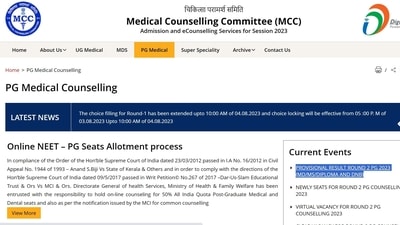 MCC Releases NEET PG Round 2 Seat Allotment Results, Candidates to Report to Allotted Colleges by Sept 5 MCC Releases NEET PG Round 2 Seat Allotment Results, Candidates to Report to Allotted Colleges by Sept 5
