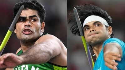 Arshad Nadeem, Neeraj Chopra (AFP/AP/PTI) Arshad Nadeem, Neeraj Chopra (AFP/AP/PTI)