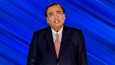 Reliance Industries Chairman Mukesh Ambani speaks during the 46th Annual General Meeting of Reliance Industries Limited (PTI) Reliance Industries Chairman Mukesh Ambani speaks during the 46th Annual General Meeting of Reliance Industries Limited (PTI)