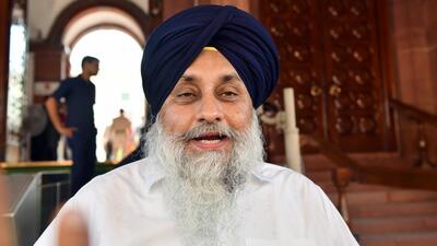 Shiromani Akali Dal (SAD) chief Sukhbir Singh Badal. (ANI)