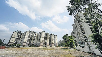 The spot where the illegally constructed Supertech twin towers stood. (Sunil Ghosh/HT Photo) The spot where the illegally constructed Supertech twin towers stood. (Sunil Ghosh/HT Photo)