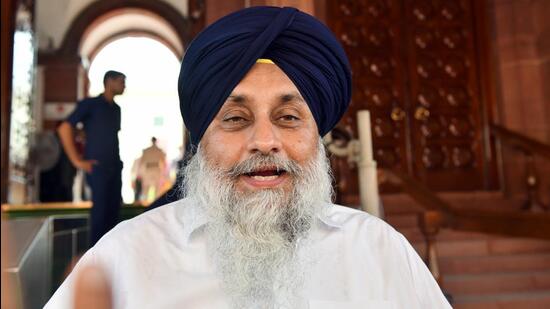 Shiromani Akali Dal (SAD) chief Sukhbir Singh Badal. (ANI)