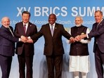 PM Modi poses with BRICS nations' leaders
