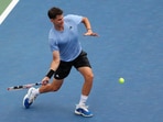 Dominic Thiem registered his first victory at a Grand Slam in 927 days on Monday
