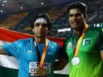 India's Neeraj Chopra and Pakistan's Arshad Nadeem