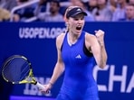 Denmark's Caroline Wozniacki celebrates her victory over Russia's Tatiana Prozorova during the US Open Denmark's Caroline Wozniacki celebrates her victory over Russia's Tatiana Prozorova during the US Open