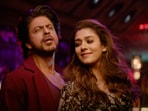 Shah Rukh Khan and Nayanthara in Not Ramaiya Vastavaiya. Shah Rukh Khan and Nayanthara in Not Ramaiya Vastavaiya.